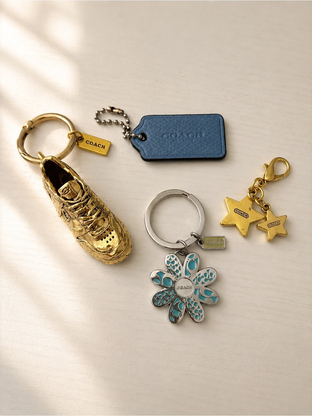 Lot of Authentic Repurposed Coach Charms and Keychains